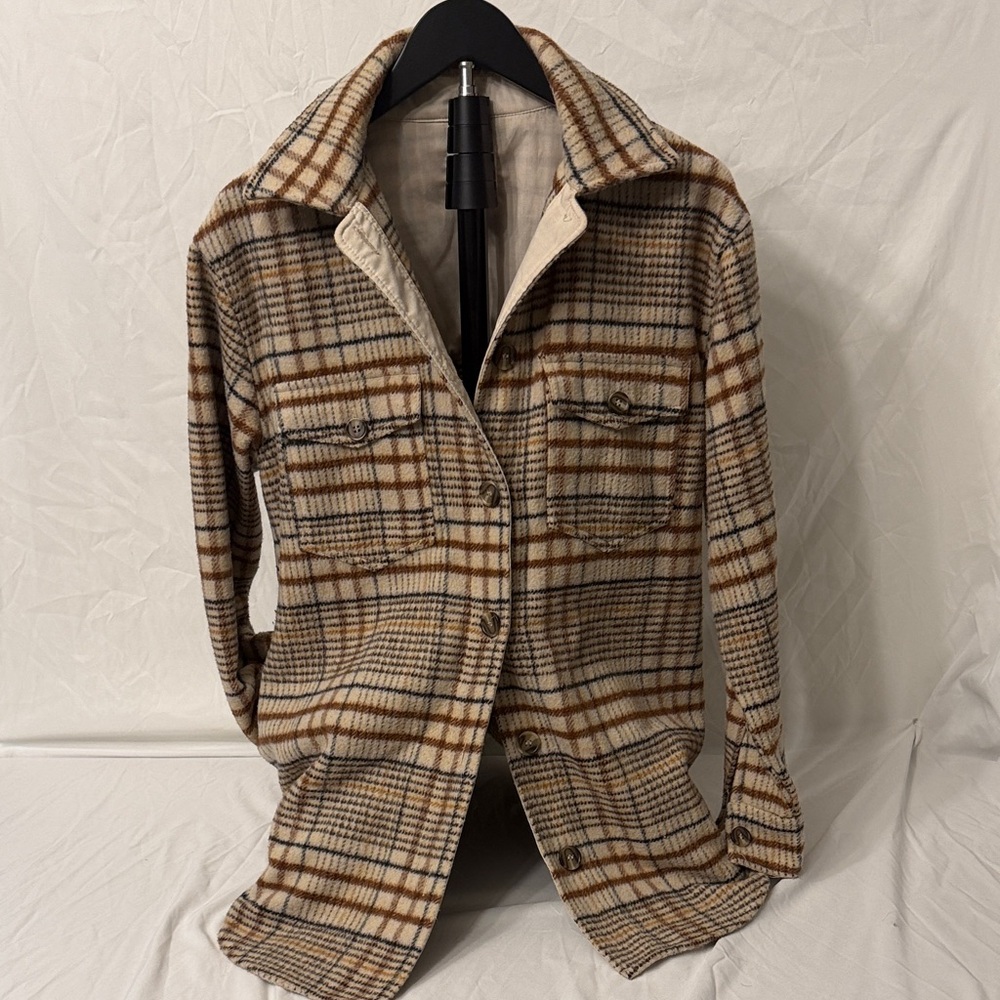 Plaid Button-Up Women's Shacket